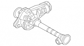 Передний редуктор Porsche Cayenne 958 11-17