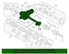 Передний редуктор Porsche Cayenne 958 11-17