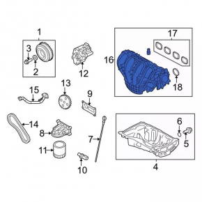 Коллектор впускной Ford Transit Connect MK2 13-22 2.5