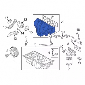 Коллектор впускной Ford Transit Connect MK2 13-22 2.5