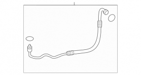 Трубка кондиционера печка-конденсер Mercedes GLC 300/43 16-22