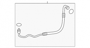 Трубка кондиционера печка-конденсер Mercedes GLC 300/43 16-22