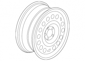 Запасное колесо докатка Ford Transit Connect MK2 13-18 R16 6.5J ET60 215/55, железка