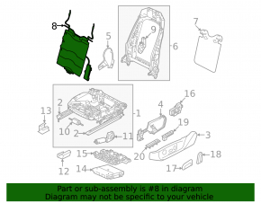 Подушка поясничной подпорки водительского сиденья Volkswagen ID.4 21-22