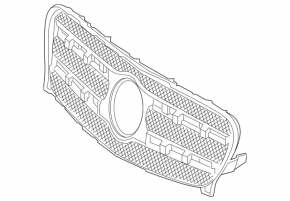 Решетка радиатора grill Mercedes GLA 15-17
