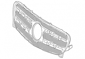 Решетка радиатора grill Mercedes GLA 15-17