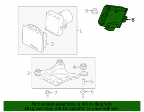 SAS STEERING ANGLE SENSOR CONTROL MODULE BMW 7 G11 G12 16-22