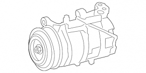 Компрессор кондиционера BMW 7 G70 23-26 740i