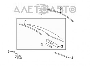 Стекло заднее Lexus GS300 GS350 GS430 GS450h 06-11