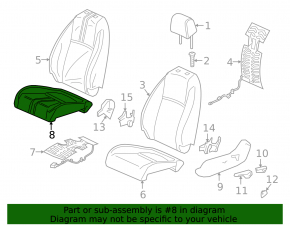 Водительское сидение Honda Civic XI FE/FL 22-24 4d без airbag, механич, ткань серое