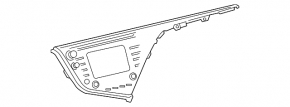Монитор, дисплей Toyota Camry v70 18-19 полез хром