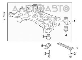 Bara spate pentru Acura TLX 15- FWD