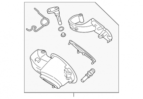Корпус лючка бензобака Subaru Forester 19-24 SK