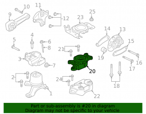 Подушка кпп Land Rover Range Rover Evoque 14-19