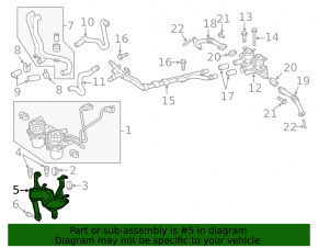 Кронштейн воздушного насоса Toyota Sequoia Tundra 08-16 4.6 5.7 LX570
