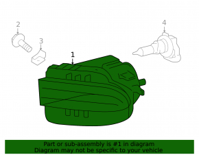 Противотуманная фара птф правая Lexus GS300 GS350 GS430 GS450h 06-11