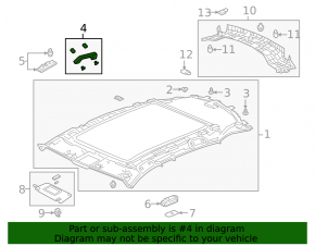 Ручка потолка передняя левая Honda HR-V 16-22 серая