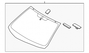 Лобовое стекло Hyundai Elantra UD 11-13