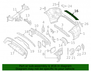 Накладка заднего бампера Mercedes W166 GLE 16-19 AMG pkg, хром