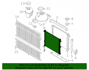 Radiator intercooler BMW X3 G01 18-23