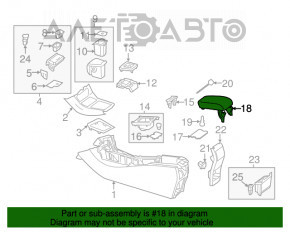 Подлокотник Mercedes GLA 14-20 серый