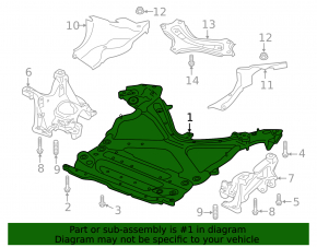 Cadru auxiliar fata Audi A6 C8 19-