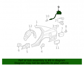 Замок лючка бензобака Toyota Avalon 05-12