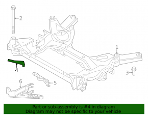 Распорка переднего подрамника правая BMW 3 G20 21-26 plug-in RWD