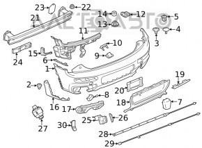 Парктроник переднего бампера наружный BMW X2 F39 18-23