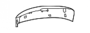 Крышка бокового зеркала правая Mazda CX-5 24-25 черная