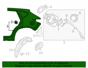 Четверть крыло задняя правая Mazda CX-50 23-26
