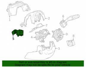 Comutator coloană direcție stânga Chevrolet Equinox EV 24-26