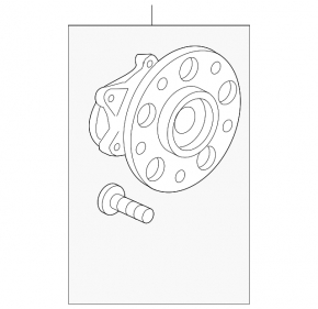 Ступица задняя левая Honda Civic 11-15 Rear disc brakes