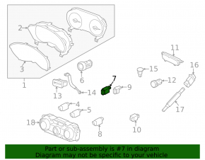 Кнопка активации Start-Stop Subaru Forester 19-24 SK
