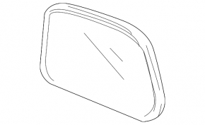 Element oglindă stânga pentru Toyota RAV4 06-11
