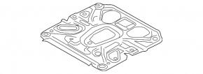 Защита днища задняя Mazda 3 14-18 BM металл, с тепловым экраном