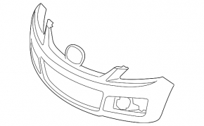 Бампер передний голый Mazda CX-7 06-09