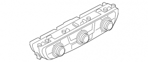 Управление климат-контролем Audi Q7 16-23 под подогрев и вентиляцию сидений