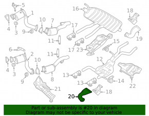 Насадка глушителя левая Audi Q7 4L 10-12