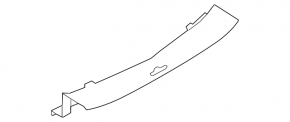 Накладка проема багажника Nissan Rogue 14-20 черн