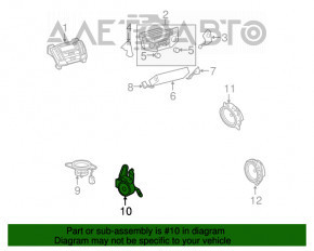 Динамик пищалка передней стойки правый Lexus RX300 RX330 RX350 RX400h 04-09