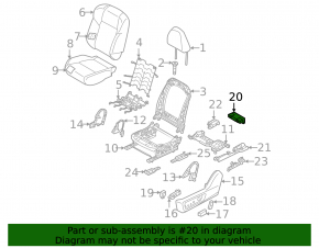 Power Seat Control Module Mitsubishi Outlander 22-26