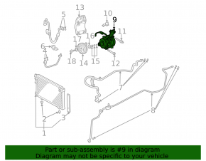 Компрессор кондиционера Lexus RX400h 06-09