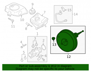 Вакуумный усилитель Audi A4 B9 17-25
