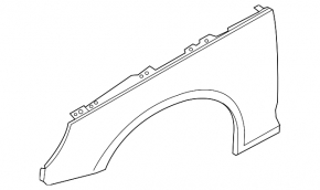 Aripă dreapta față Audi A4 B9 17-19