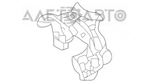 Кронштейн насадки глушителя левый Mercedes GLC 300/350e/43-19 16-19