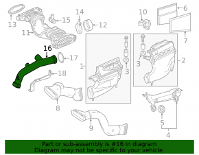 Conductă intercooler Mercedes W166 ML 12-16 3.0d
