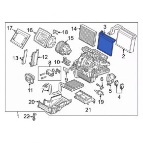 Evaporator Ford Focus mk3 11-18