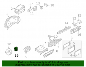 MODULUL DE BLOCARE A COMUTATORULUI DE APRINDERE Audi A6 C7 12-18