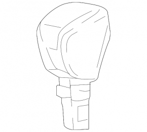 Ручка КПП Honda Civic X FC 16-21 резина черная